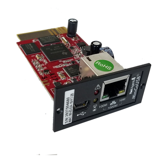 Orion Power Systems SNMP4-WEBCARD for Network Pro RTX2 and Online Pro RT1 / RTX1 ups systems.