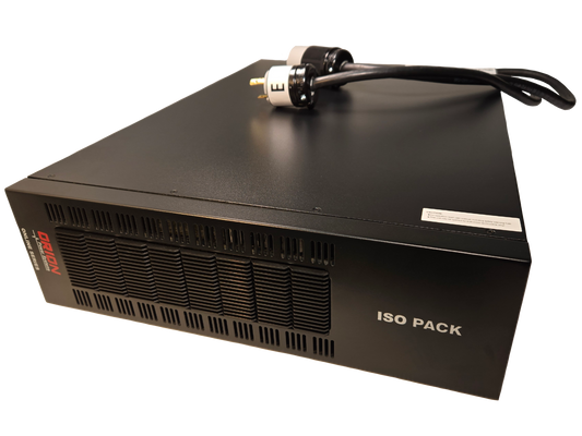 SCR3 6kVA isolation transformer to provide 120V/208V/240V. L6-30P input  L14-30R output.